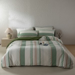 New waffle pure cotton checkered yarn-dyed jacquard four-piece suit