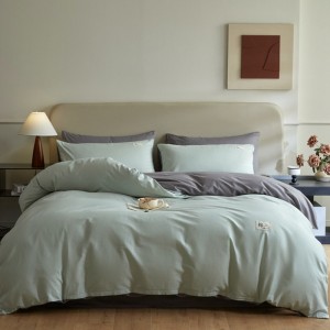 Home use all-cotton solid color two-piece four-piece set