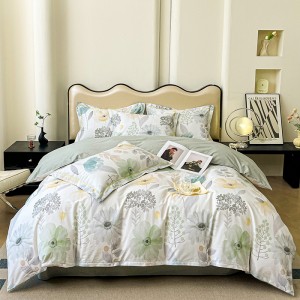 Elegant and Exquisite Cotton Print Four-Piece Set