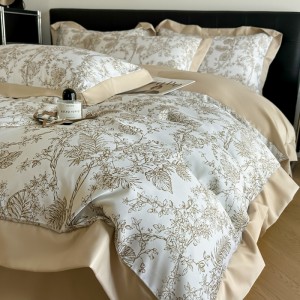 Exquisite fine twill digital printing shadow four-piece suit