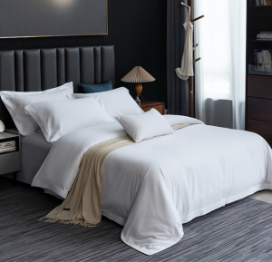 All-cotton tribute satin high-end new four-piece set 80-count pure cotton hotel four-piece set