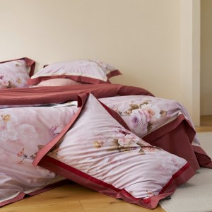 Elegant new elegant satin digital print four-piece set