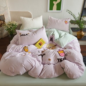 Home textile washed cotton towel embroidery four-piece set