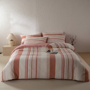 New waffle pure cotton checkered yarn-dyed jacquard four-piece suit