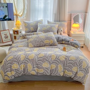 Skin-friendly milk velvet 4D color printing and carving four-piece set