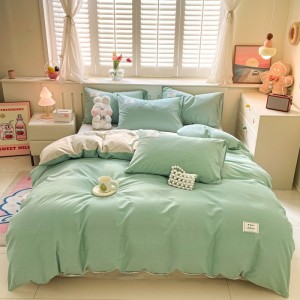Home new all-cotton printed four-piece set