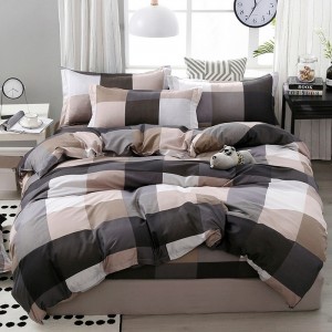 New aloe vera cotton polyester active printing four-piece set