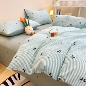 High-end home skin-friendly new 40-count pure cotton four-piece set