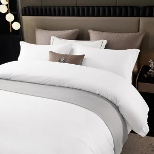 All-cotton satin high-end new all-cotton pure cotton five-star four-piece set