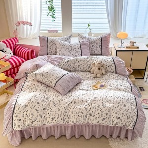 Exquisite New Brushed French Romantic Retro Four-Piece Set