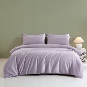 Pure cotton A-class 60s long-staple cotton pure color satin pure cotton four-piece set