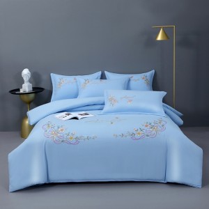 Household exquisite colorful cotton embroidery four-piece set