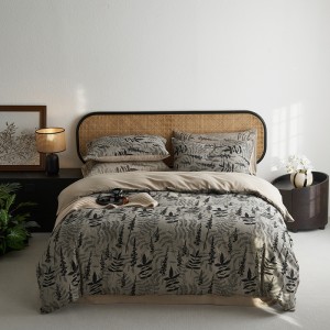 Elegant home 60s yarn-dyed air cotton four-piece set