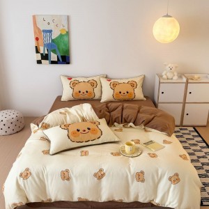 Spring and summer new double-layer yarn small fresh four-piece set