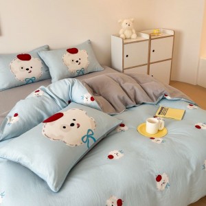 Spring and summer new double-layer yarn small fresh four-piece set