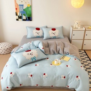 Spring and summer new double-layer yarn small fresh four-piece set