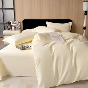 Pure cotton knitted cotton printed and dyed solid color four-piece set