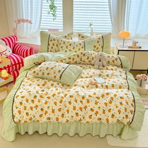 Exquisite brushed French romantic retro four-piece set