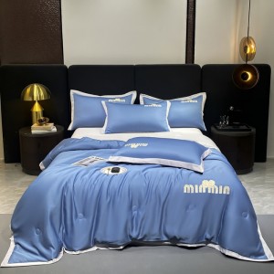 New washed ice silk summer quilt four-piece set