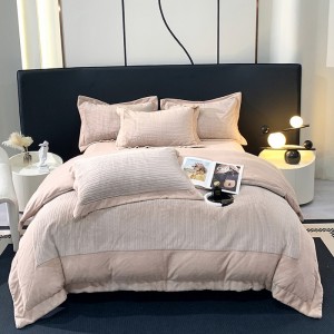 300g thickened full-process matte warm milk baby skin velvet mink velvet cloud mink velvet four-piece set
