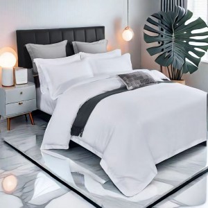 Pure color new long-staple cotton 100-count high-end four-piece set