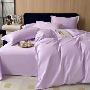 Pure cotton knitted cotton printed and dyed solid color four-piece set