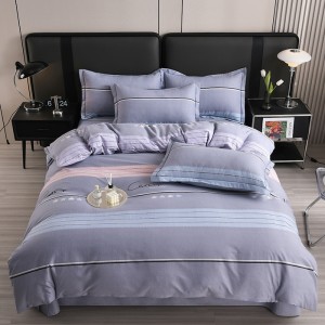 100% cotton active brushed four-piece set, 100% cotton three-piece set