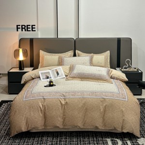 New Thickened Cotton Large Print Four-Piece Set