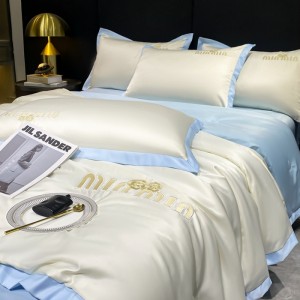 New washed ice silk summer quilt four-piece set
