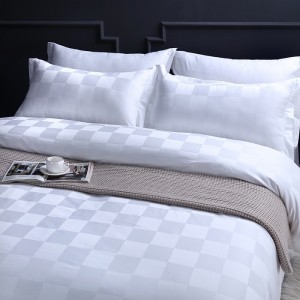 Hotel linen high-weight brushed jacquard high-imitation cotton star hotel homestay four-piece set