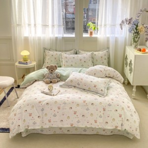 Warm and exquisite household printed cotton four-piece set