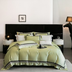 AB version 100-count Tencel cotton color cloth four-piece set