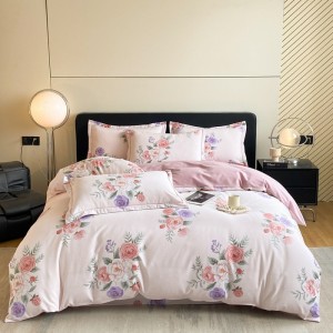 New autumn winter cotton ultra-soft air-jet thickened brushed four-piece set