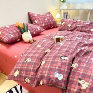 High-end home skin-friendly new 40-count pure cotton four-piece set