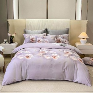 Digitally printed thickened pure cotton four-piece set