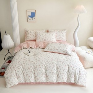 New 40s twill pure cotton printed home four-piece set