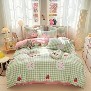 New 40-count printed pure cotton four-piece suit