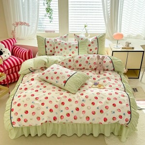 Exquisite brushed French romantic retro four-piece set