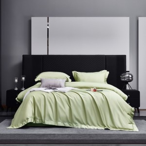 Pure color natural and comfortable 100-count pure cotton four-piece set
