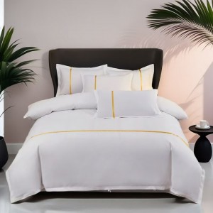 Pure cotton hotel B&B brushed four-piece suit