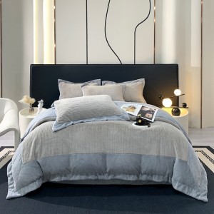 300g thickened full-process matte warm milk baby skin velvet mink velvet cloud mink velvet four-piece set