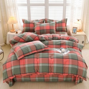 Class A washed cotton four-piece set, pure cotton three-piece set