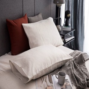 Super Soft Washing Natural Color 100% French Linen Quilt Cover Bed Sheet Queen King 4PCS Bedding Set
