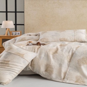 Luxurious 100% Linen Home Textile Jacquard Duvet Cover Set Eco-Friendly Natural Linen 4PCS Bed Sheets Bedding Set