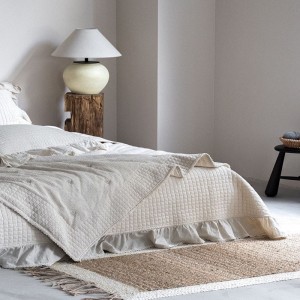 Foreign Trade Pure Cotton & Linen 4PCS Embroidery Bed Sets Multifunctional Quilt Cover Bed Cover Bedspread Home Hotel Textile Bed Sheets Bedding Set Wholesale