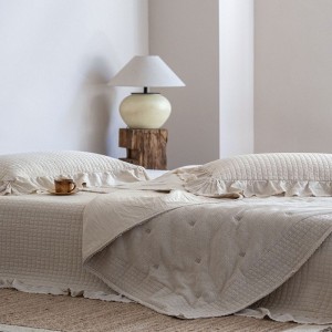 Foreign Trade Pure Cotton & Linen 4PCS Embroidery Bed Sets Multifunctional Quilt Cover Bed Cover Bedspread Home Hotel Textile Bed Sheets Bedding Set Wholesale
