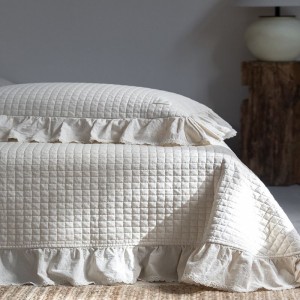 Foreign Trade Pure Cotton & Linen 4PCS Embroidery Bed Sets Multifunctional Quilt Cover Bed Cover Bedspread Home Hotel Textile Bed Sheets Bedding Set Wholesale