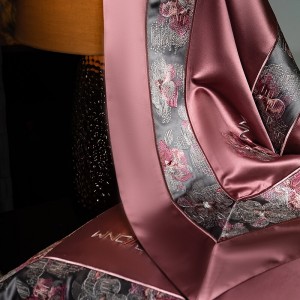 Embroidered duvet cover fitted flat sheets 2m/2.2m double bedsheet premium pillowslip queen king size embroidery bedding set