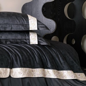 High-End patchwork comforter set 500TC jacquard bedsheets brown coverlets with 2 soft pillowslips bedding set supplier