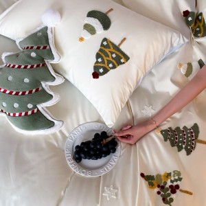 100s cotton embroidery duvet cover white blue bed sheets bedding set